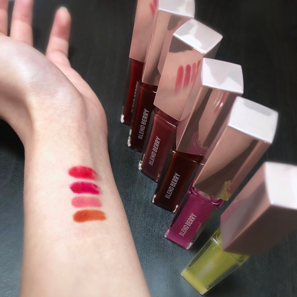 ジューシィリップデュウ/BLEND BERRY/口紅を使ったクチコミ(4枚目)