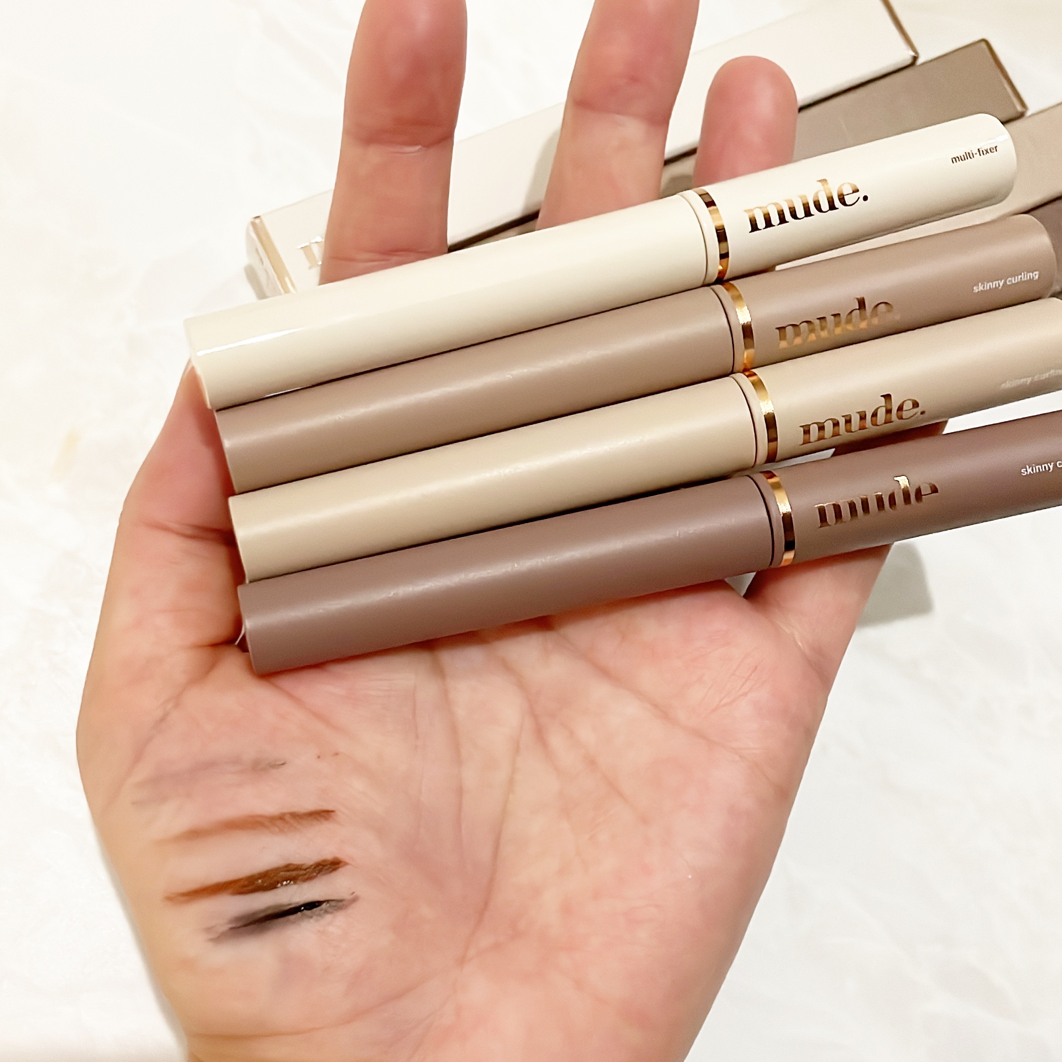 インスパイアマルチフィクサーマスカラ/mude./マスカラ下地を使ったクチコミ（3枚目）