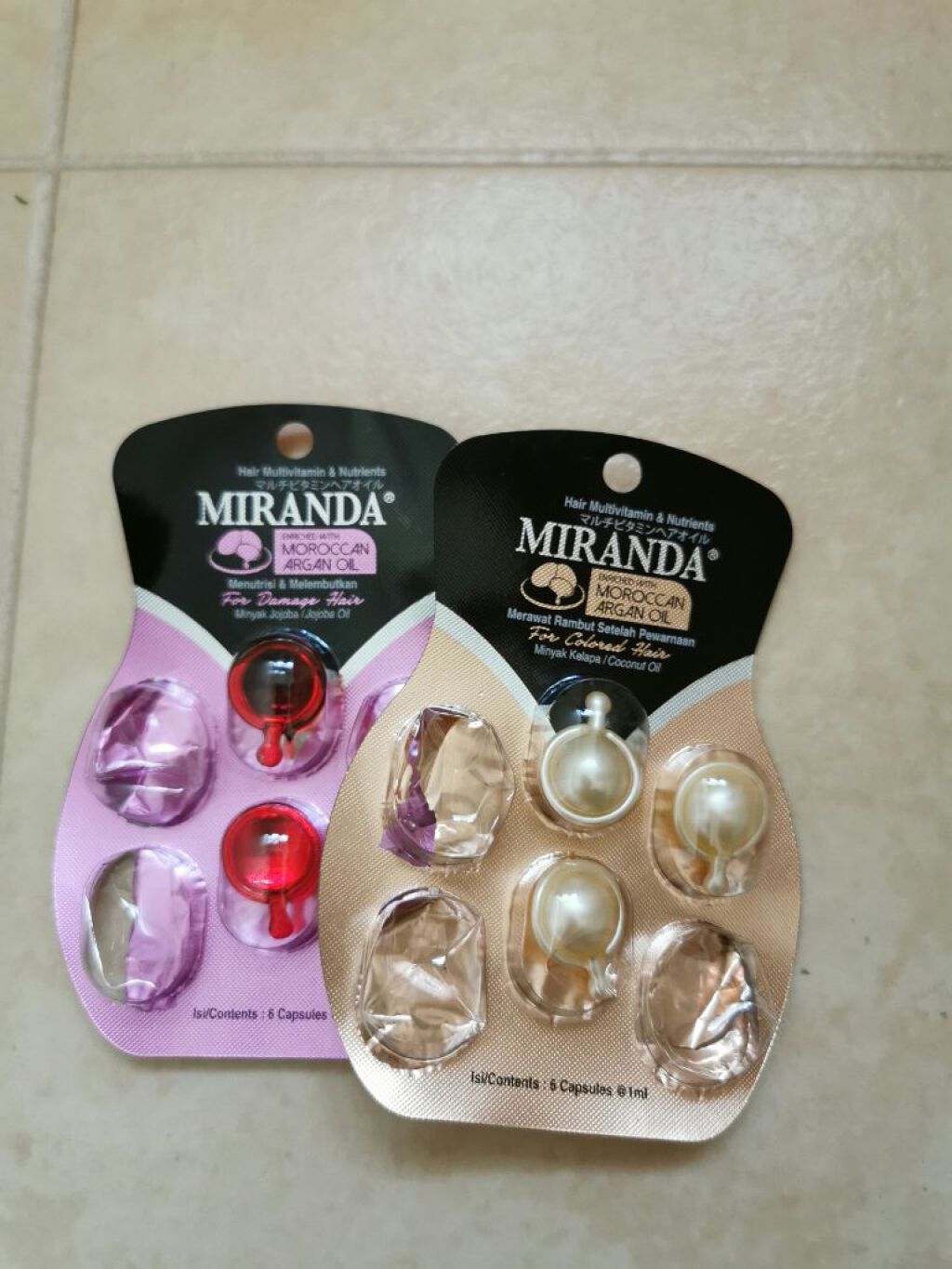 ヘアビタミン カラーケアヘアオイル/MIRANDA/ヘアオイルを使ったクチコミ(1枚目)