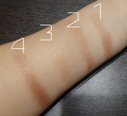 リラクシーアイシャドウ/GENE TOKYO/アイシャドウパレットを使ったクチコミ(4枚目)