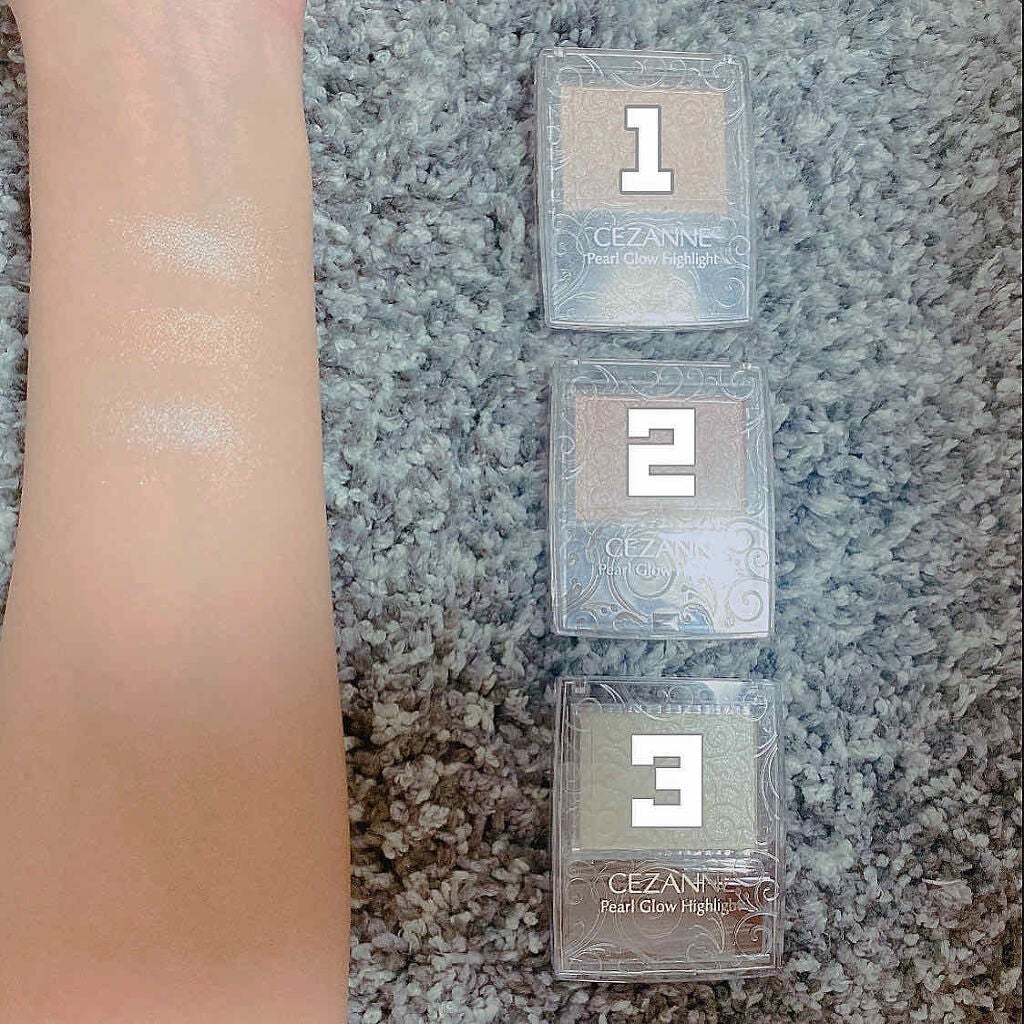 パールグロウハイライト/CEZANNE/パウダーハイライトを使ったクチコミ(2枚目)