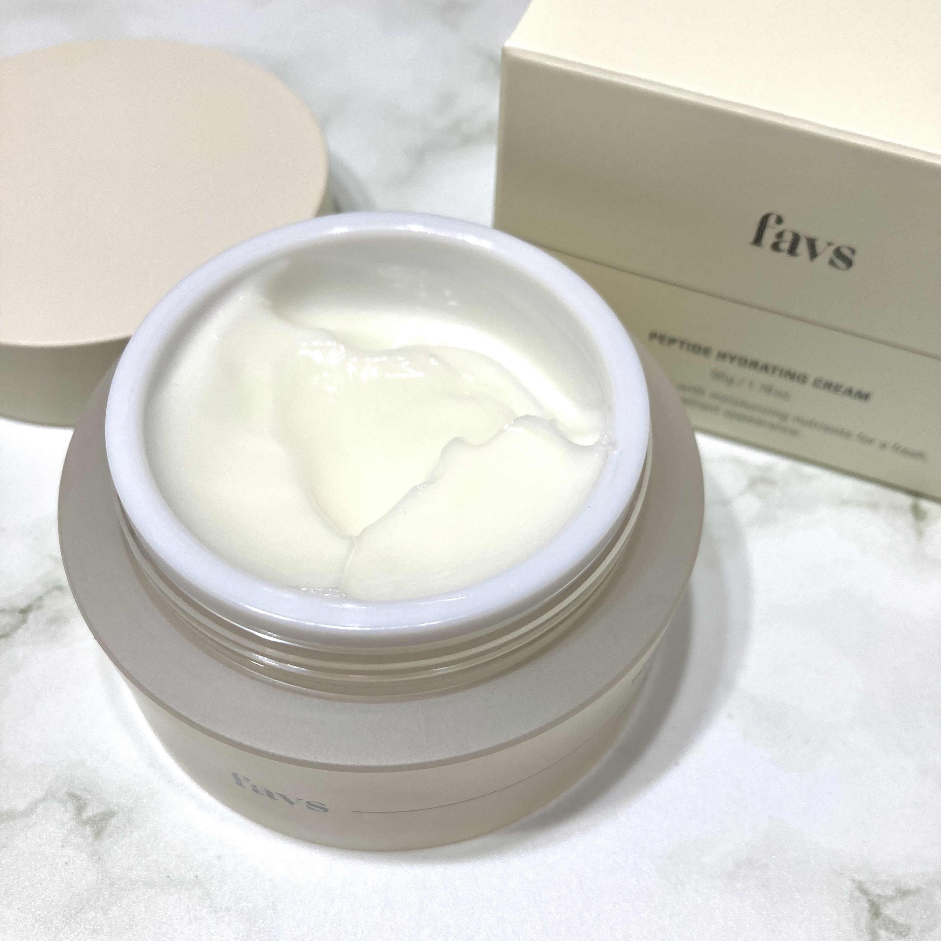 ペプチドハイドレーティングクリーム/favs/フェイスクリームを使ったクチコミ（2枚目）