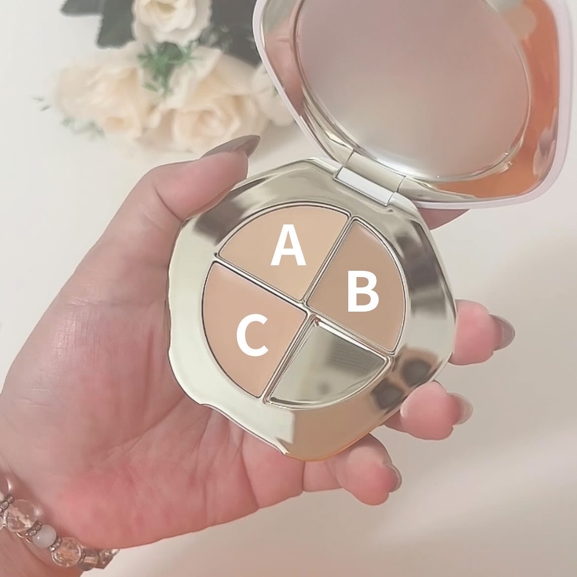 TIMAGE  クリーミーコンシーラーパレット/TIMAGE/パレットコンシーラーを使ったクチコミ（3枚目）