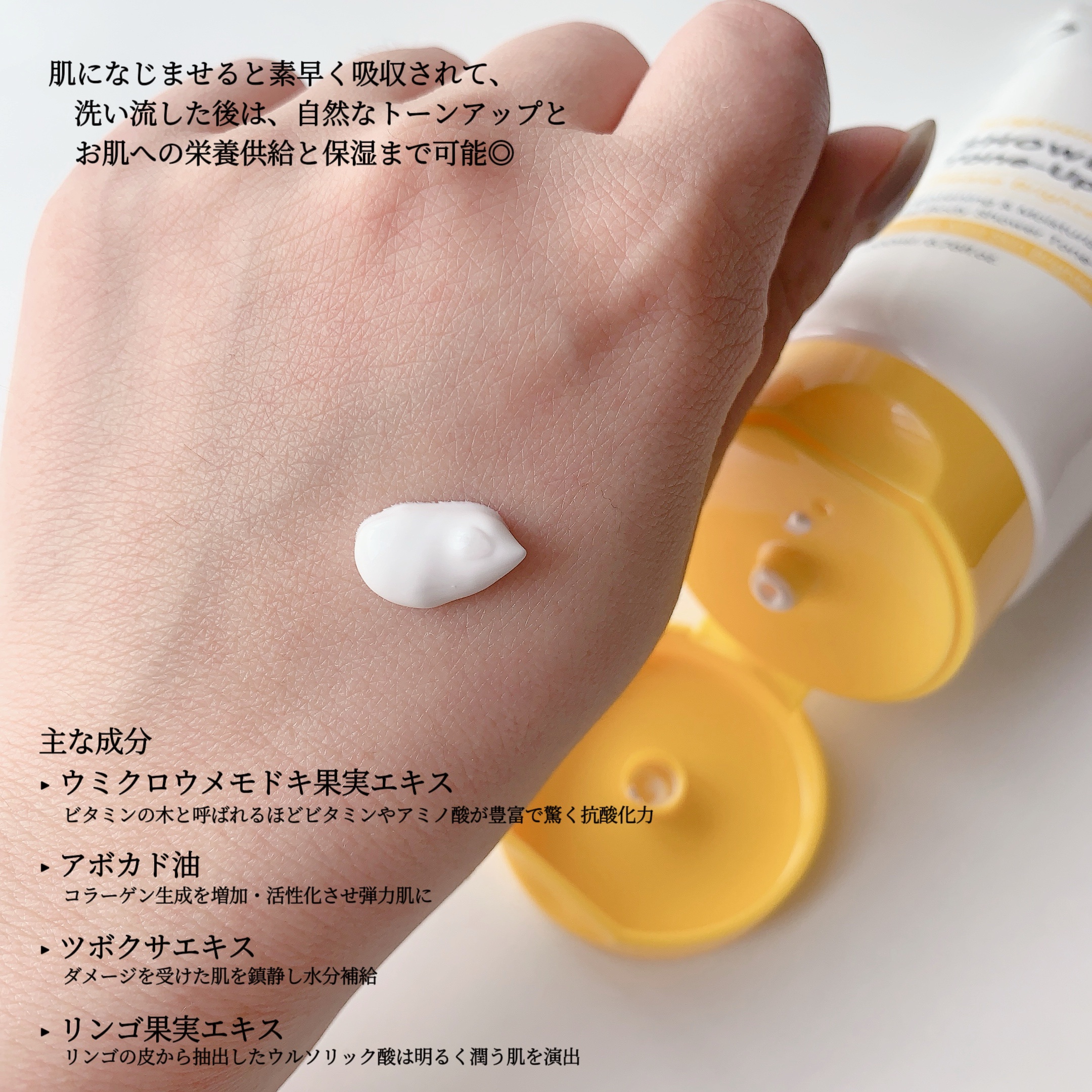 ブライトニングシャワートーンアップクリーム/One-day's you/ボディグッズを使ったクチコミ（2枚目）