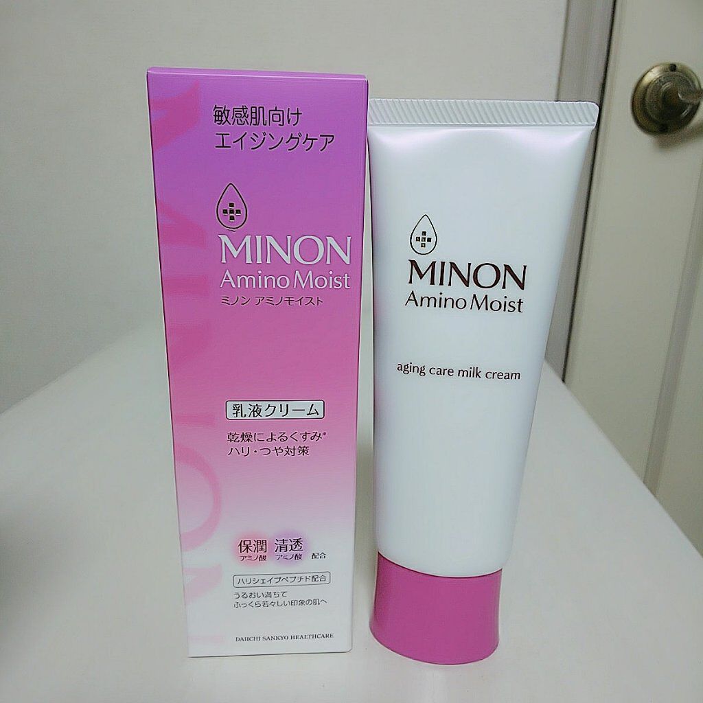 アミノモイスト エイジングケア ミルククリーム/ミノン/フェイスクリームを使ったクチコミ(1枚目)