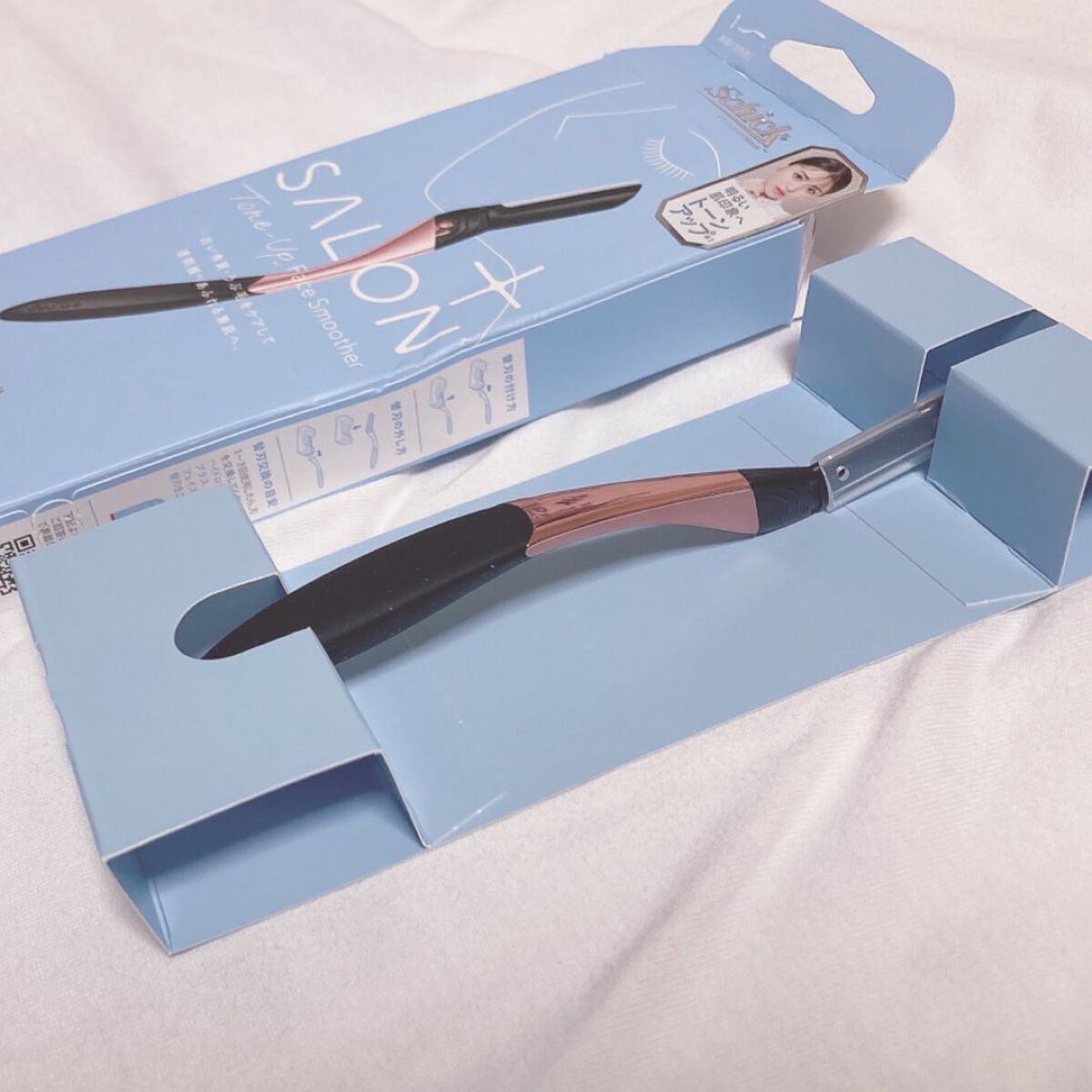 サロンプラス トーンアップ フェイススムーサー ホルダー（刃付き）/サロンプラス/シェーバーを使ったクチコミ（2枚目）