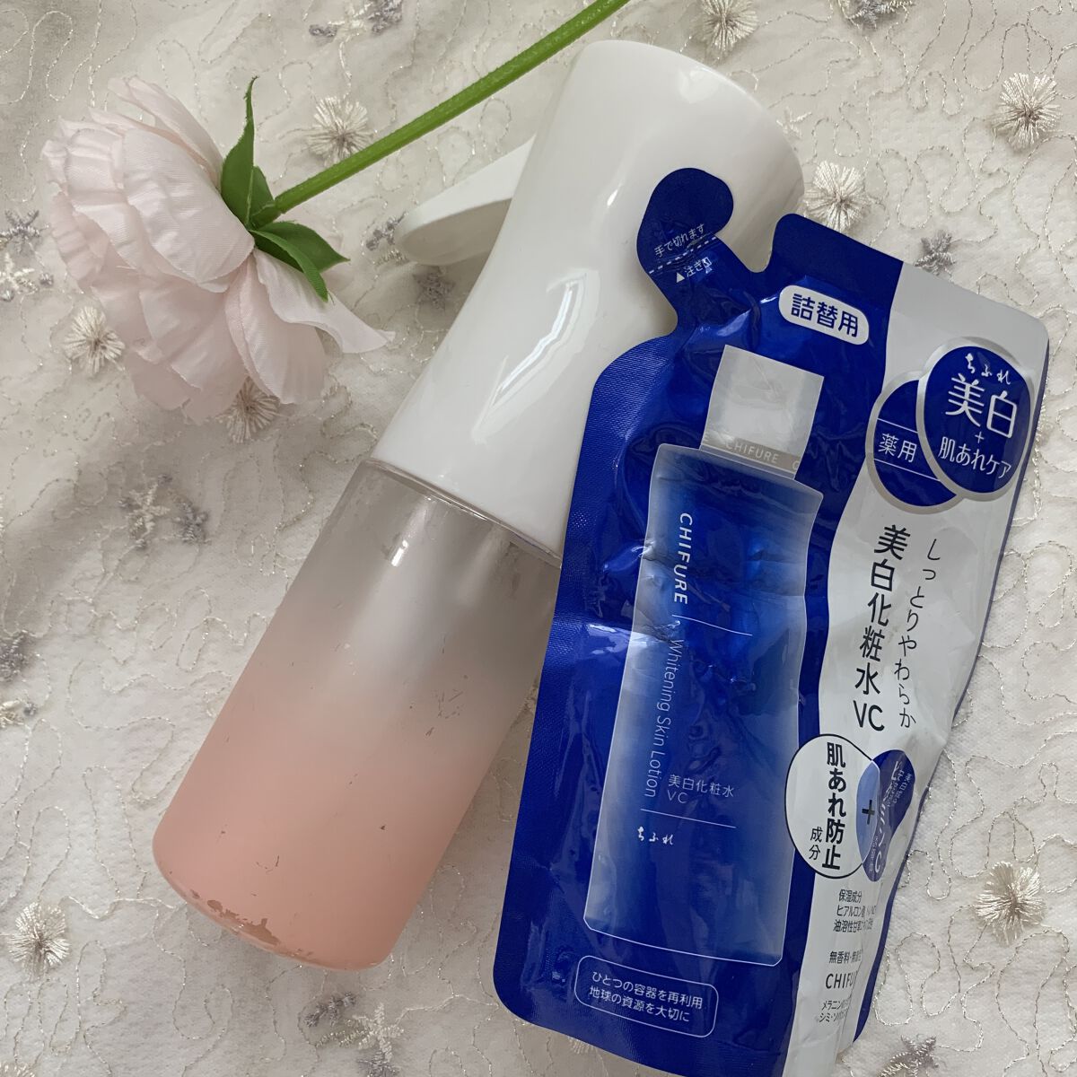 美白化粧水 VC 詰替用/ちふれ/化粧水を使ったクチコミ（1枚目）