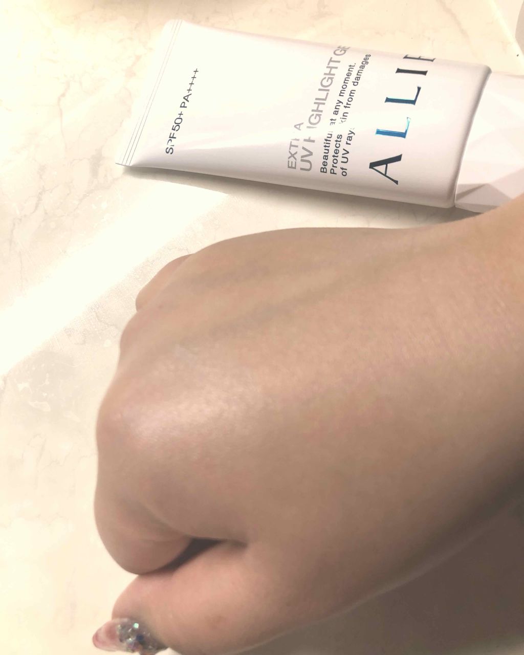 エクストラUV ハイライトジェル/アリィー/日焼け止めジェルを使ったクチコミ(2枚目)