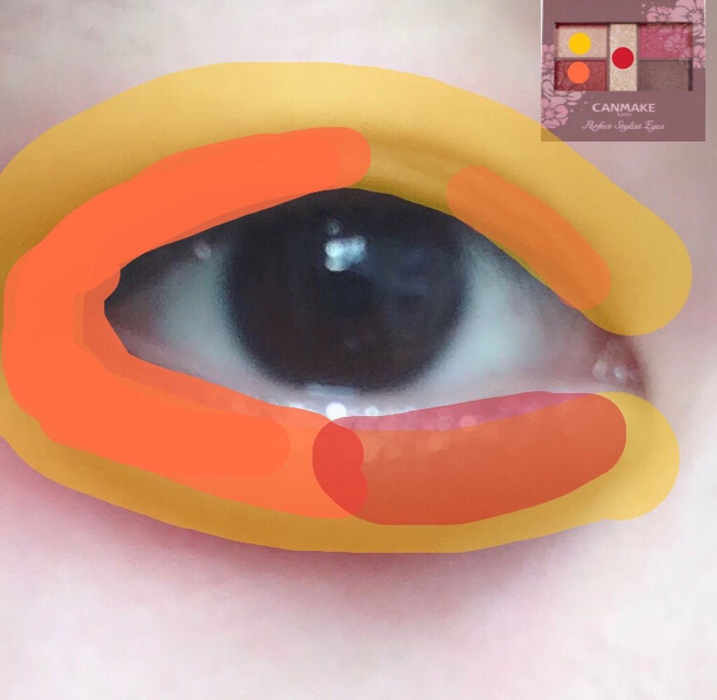 【旧品】パーフェクトスタイリストアイズ/キャンメイク/アイシャドウパレットを使ったクチコミ(3枚目)