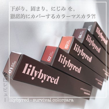 ナイントゥナイン サバイバルカラーカラ 05 Black Brown/lilybyred/マスカラを使ったクチコミ（1枚目）