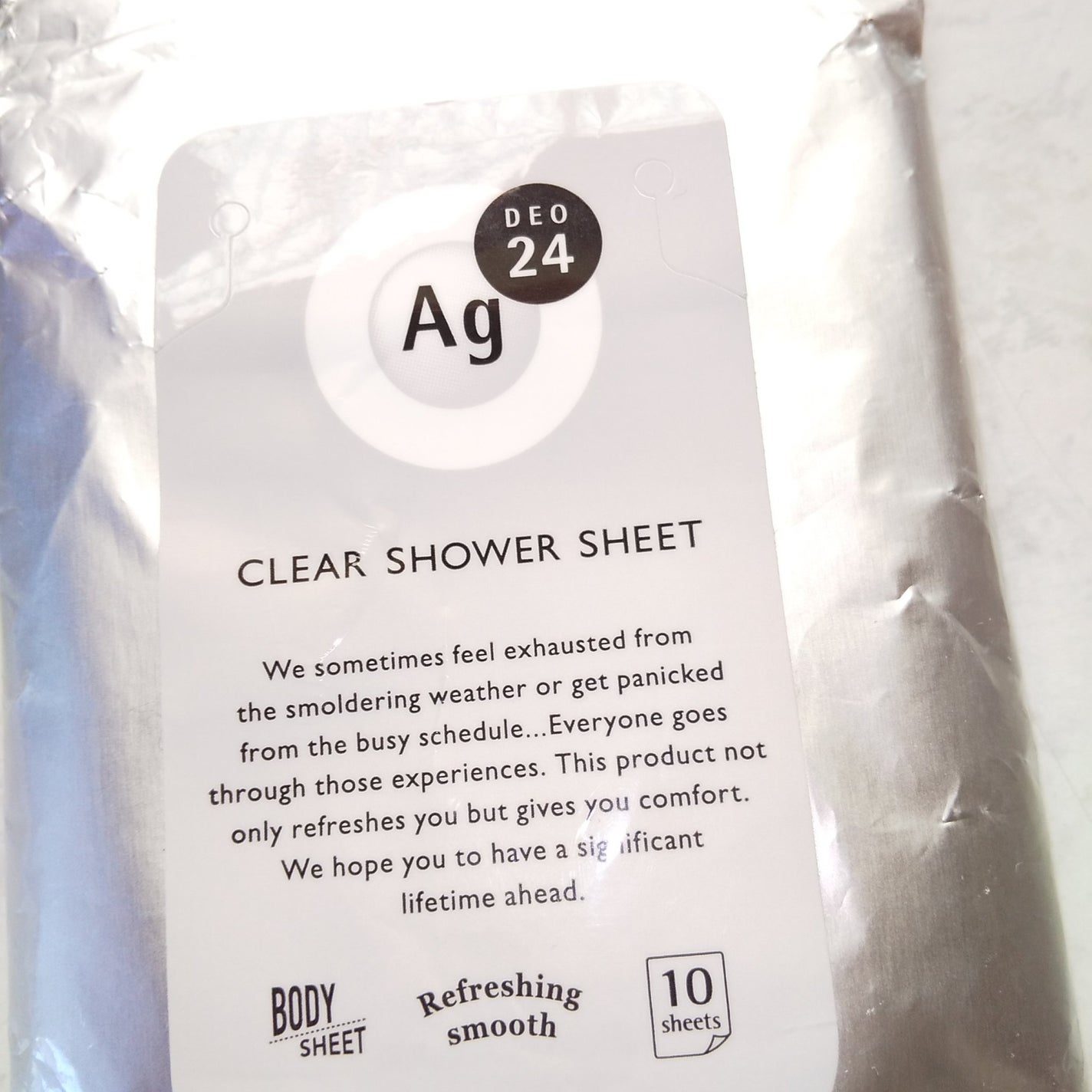クリアシャワーラージシート Na (クール)/エージーデオ24/ボディシートを使ったクチコミ(6枚目)