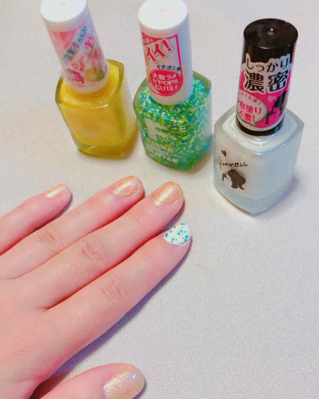 AT濃密グラマラス/セリア/マニキュアを使ったクチコミ(1枚目)