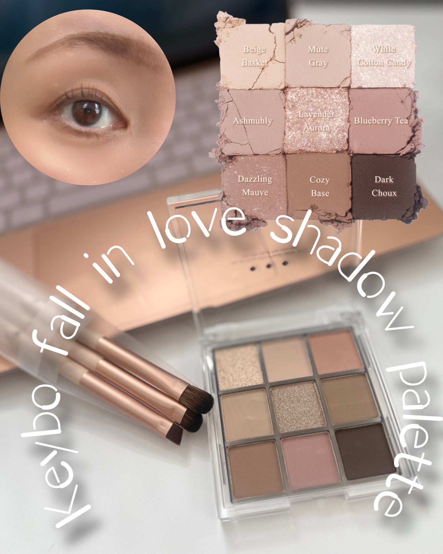 KEYBO FALL IN LOVE SHADOW PALETTE/keybo/アイシャドウパレットを使ったクチコミ(3枚目)