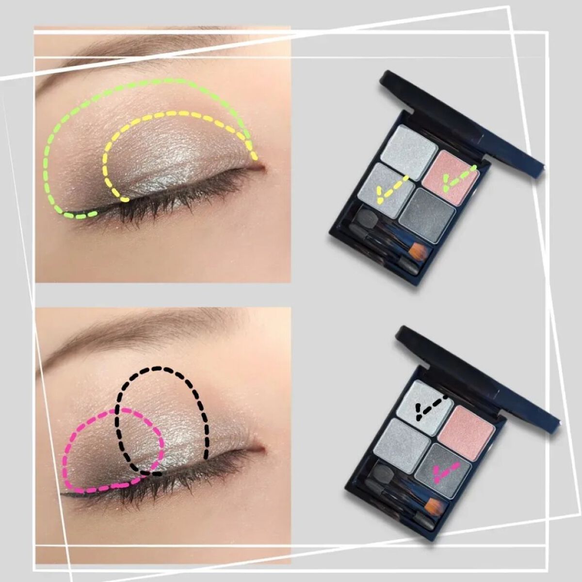 &be パレットアイシャドウ/＆be/アイシャドウパレットを使ったクチコミ（3枚目）