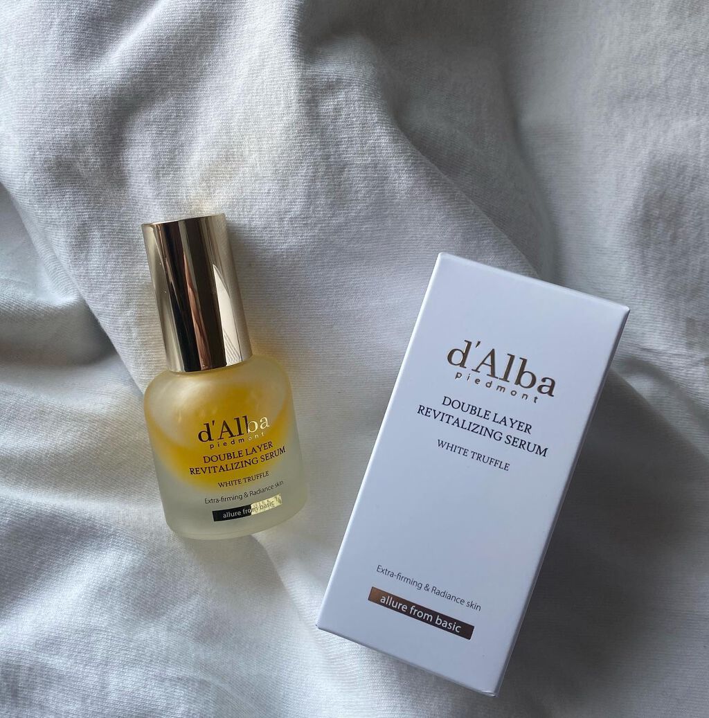 ホワイトトリュフダブルレイヤーリバイタライジングセラム/ダルバ/美容液を使ったクチコミ（1枚目）