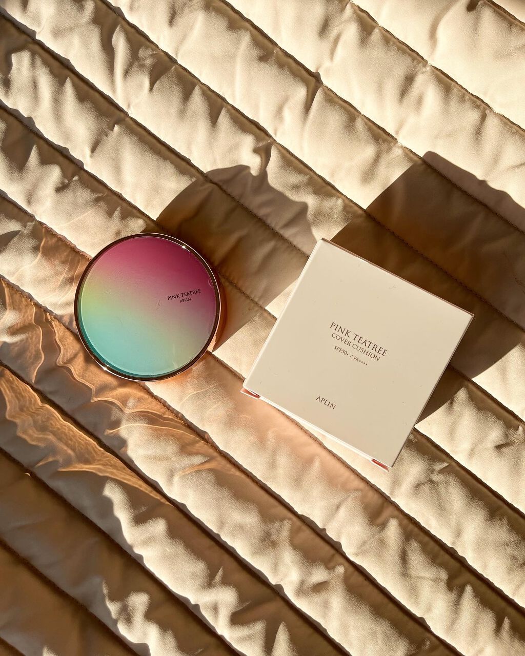 ピンクティーツリーカバークッション/APLIN/クッションファンデーションを使ったクチコミ(1枚目)