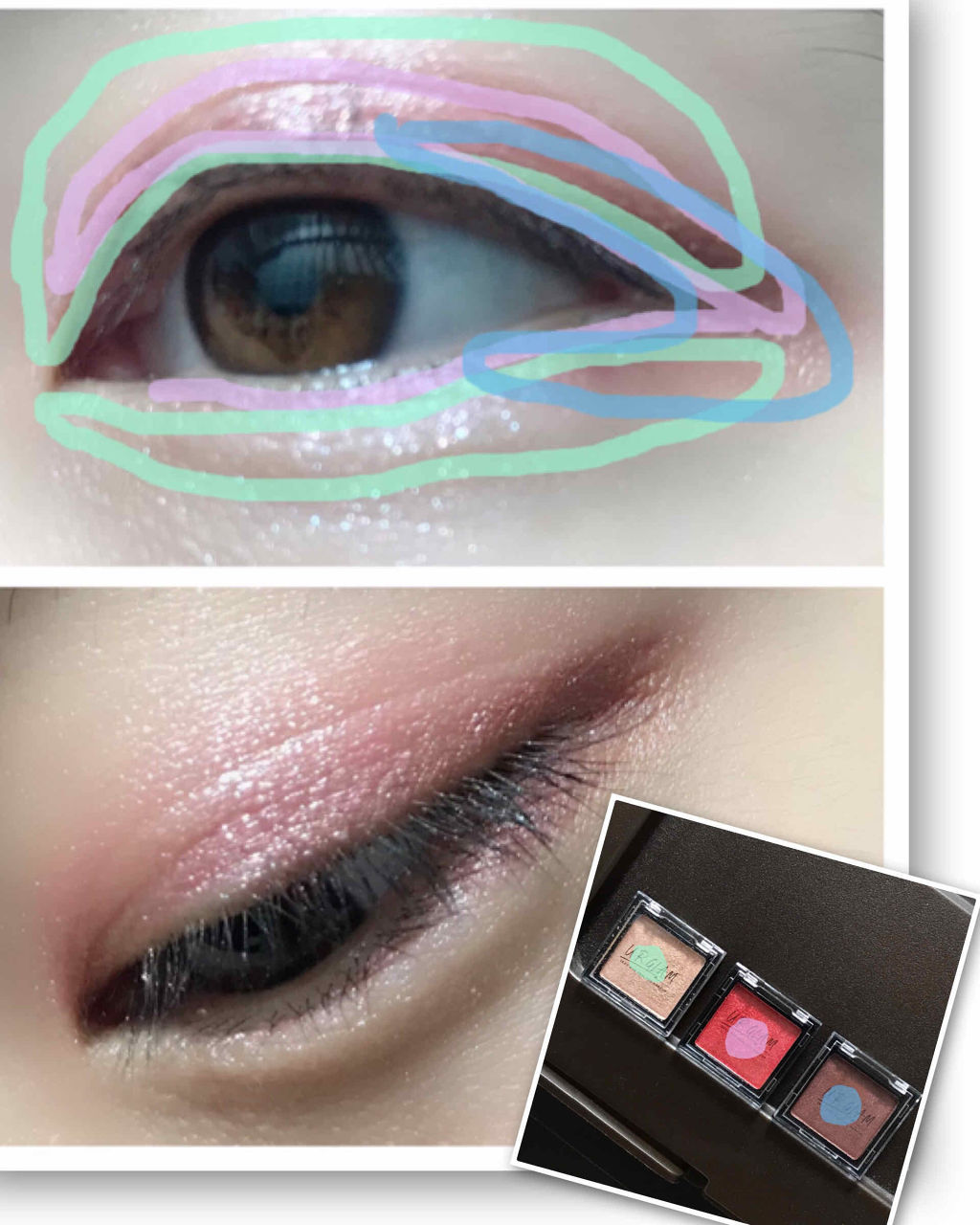 UR GLAM　EYESHADOW PRIMER/U R GLAM/アイシャドウベースを使ったクチコミ（3枚目）