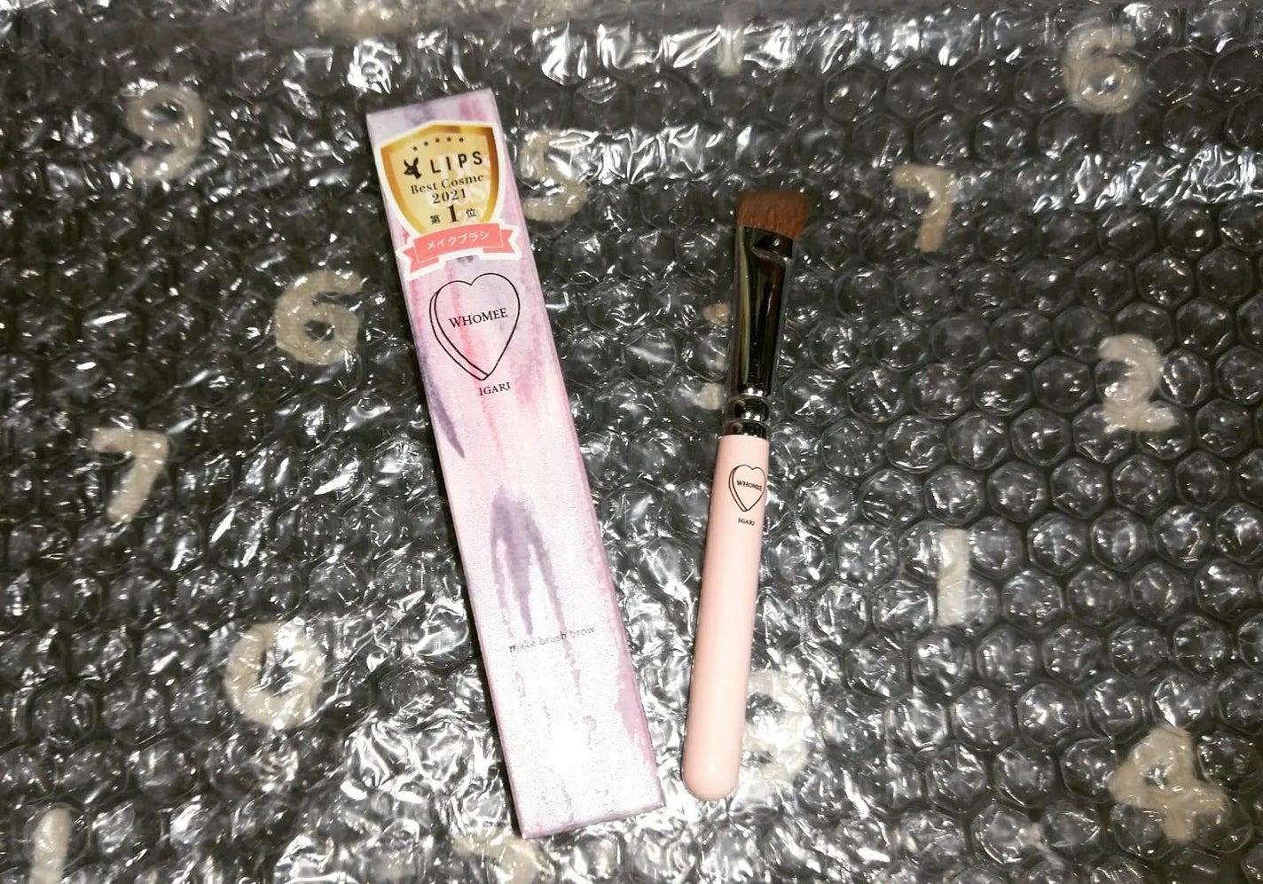 フーミー アイブロウブラシ 熊野筆/WHOMEE/メイクブラシを使ったクチコミ(2枚目)