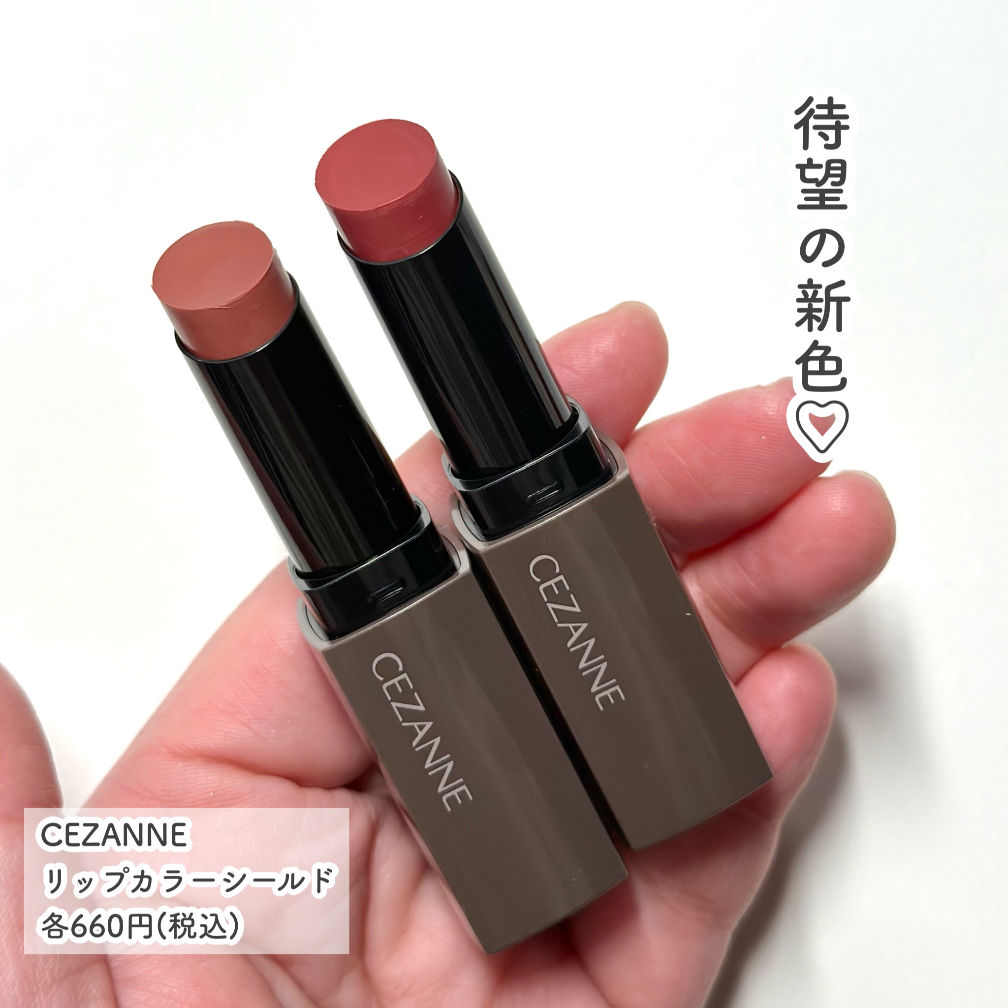 リップカラーシールド/CEZANNE/口紅を使ったクチコミ（3枚目）