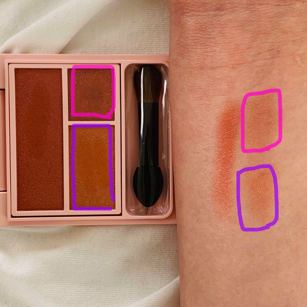 フーミー アイシャドウパレット/WHOMEE/アイシャドウパレットを使ったクチコミ(3枚目)