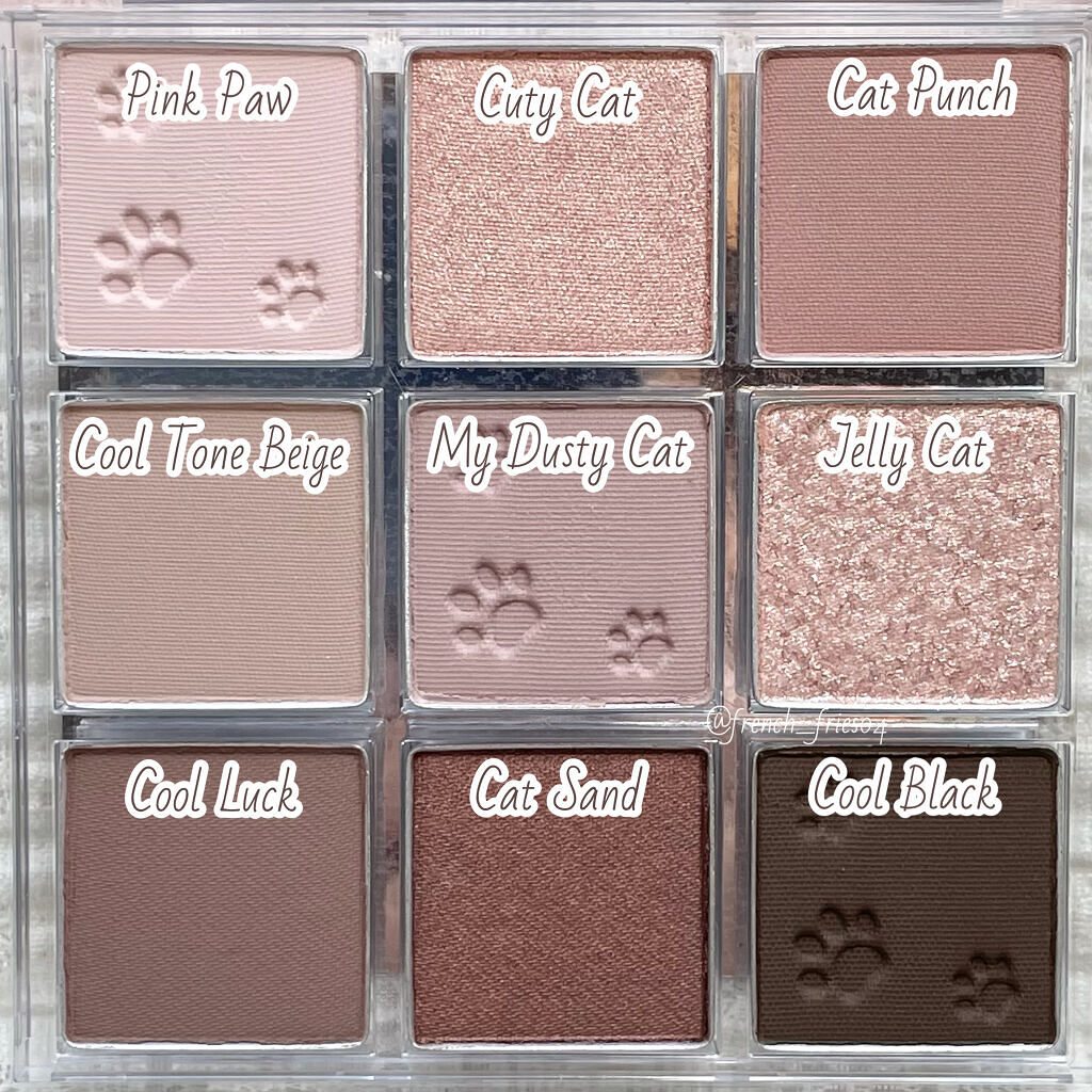 プレイカラーアイズ ダスティキャット/ETUDE/アイシャドウパレットを使ったクチコミ（3枚目）