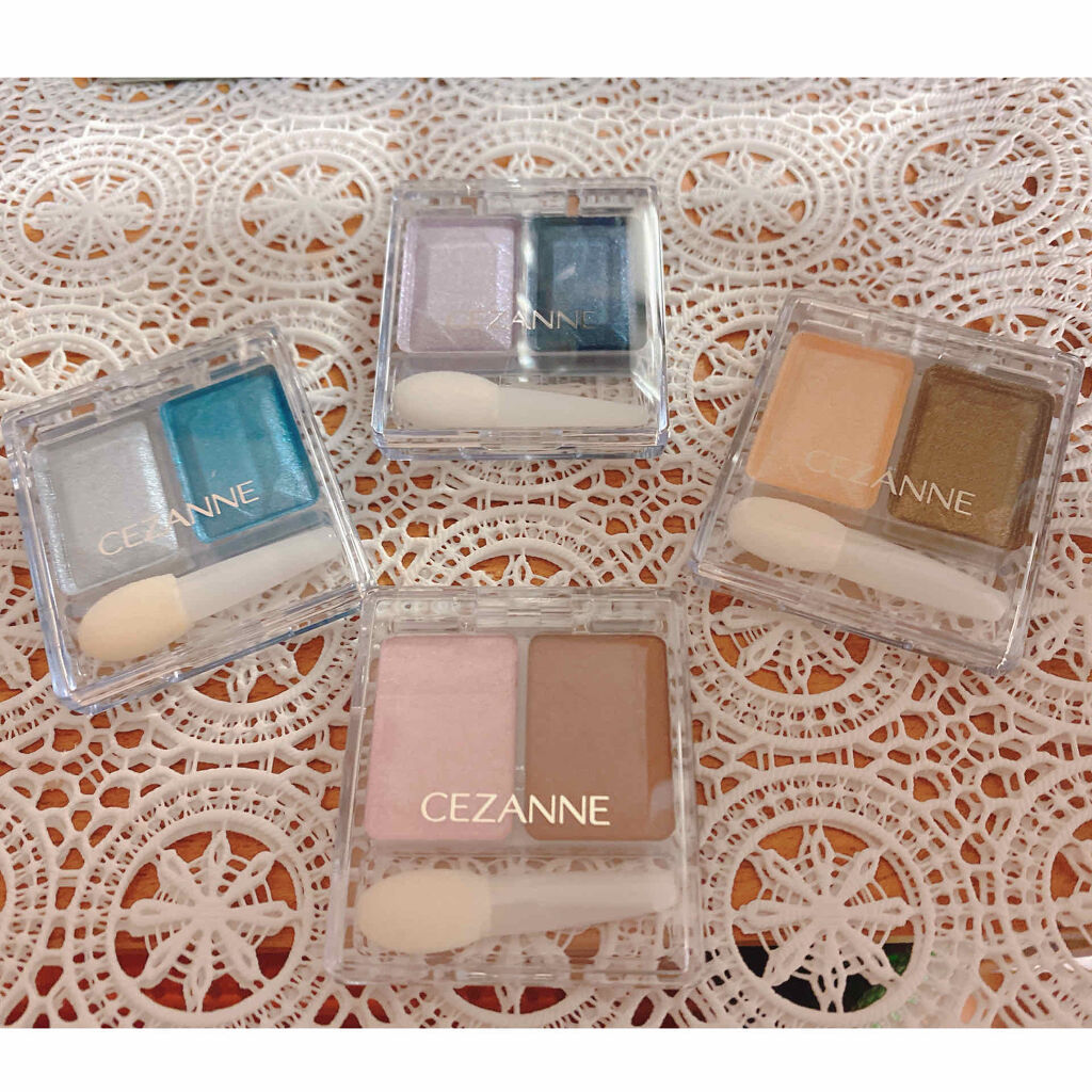 ツーカラー アイシャドウ ラメシリーズ/CEZANNE/アイシャドウパレットを使ったクチコミ（3枚目）