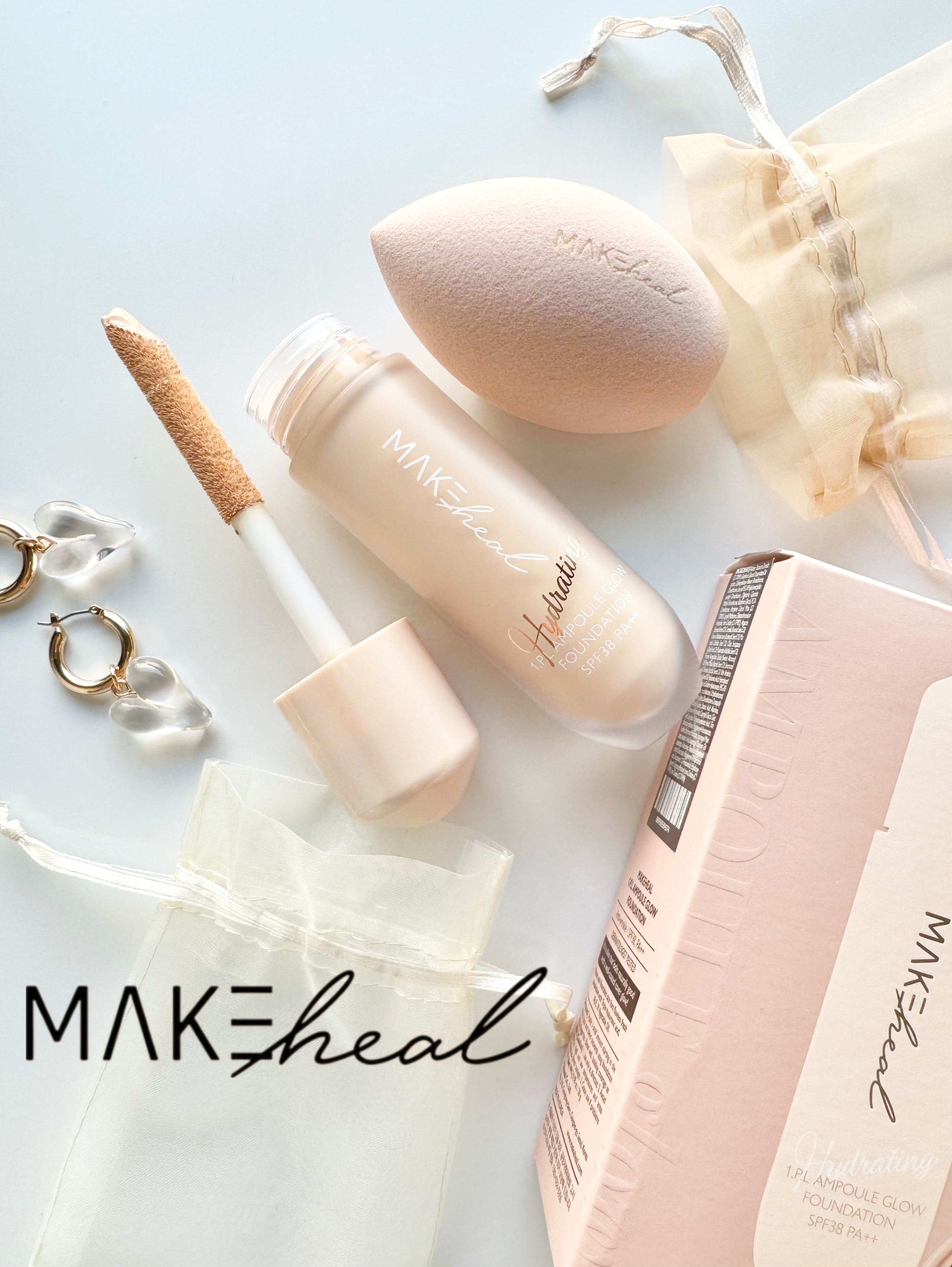 1.P.L AMPOULE GLOW FOUNDDATION/MAKEHEAL/リキッドファンデーションを使ったクチコミ（1枚目）