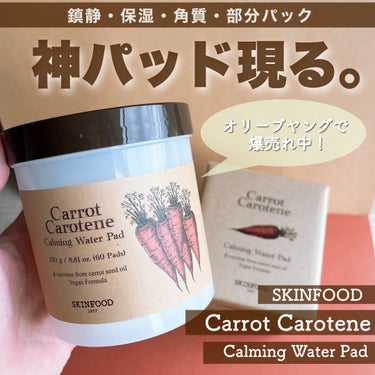 キャロットカロテン カーミングウォーターパッド/SKINFOOD/拭き取り化粧水を使ったクチコミ（1枚目）