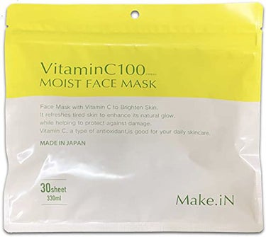 VitaminC100 MOIST FACE　MASK Make.iN