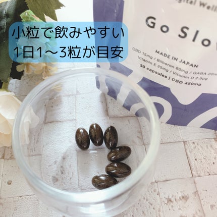 CBDサプリメント for デジタルウェルビーイング/Go Slow/健康サプリメントを使ったクチコミ(2枚目)