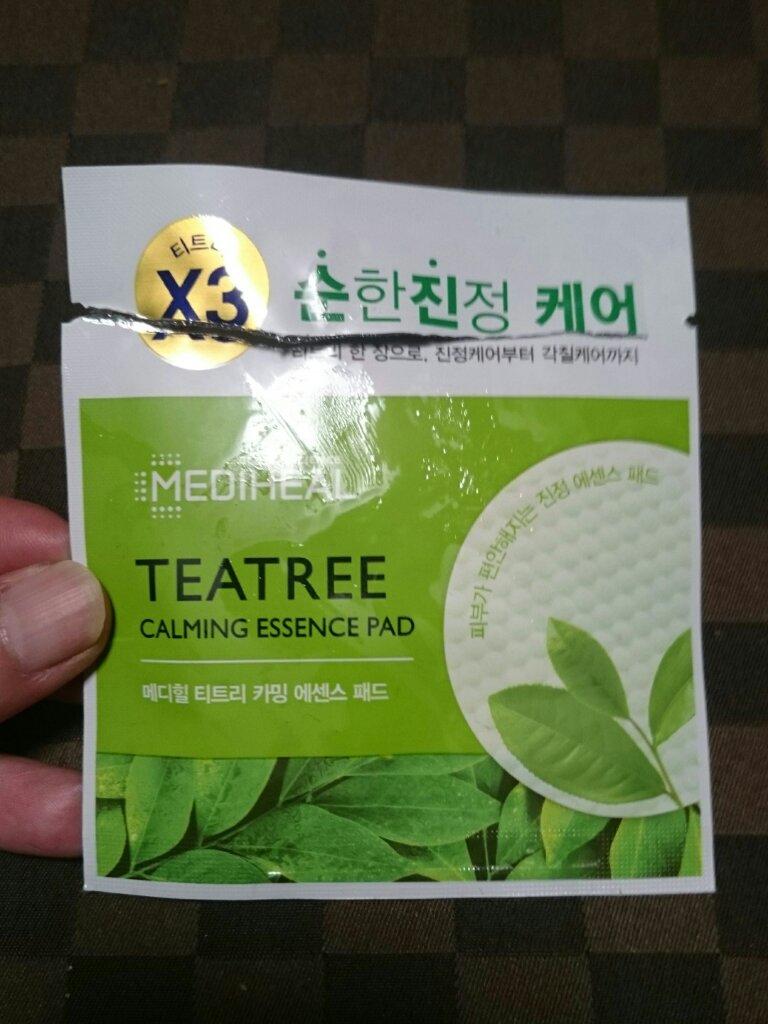 ティーツリーカーミングエッセンスパッド/MEDIHEAL/トナーパッドを使ったクチコミ（1枚目）