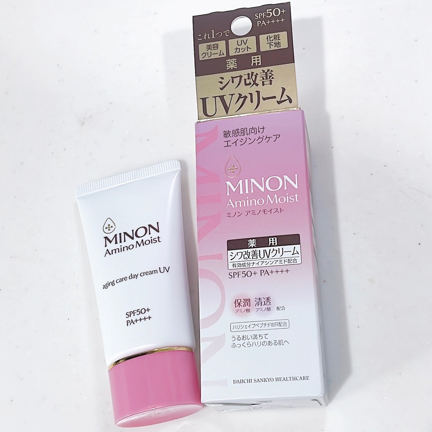 ミノン アミノモイスト エイジングケア デイクリームUV/ミノン/日焼け止めクリームを使ったクチコミ(1枚目)