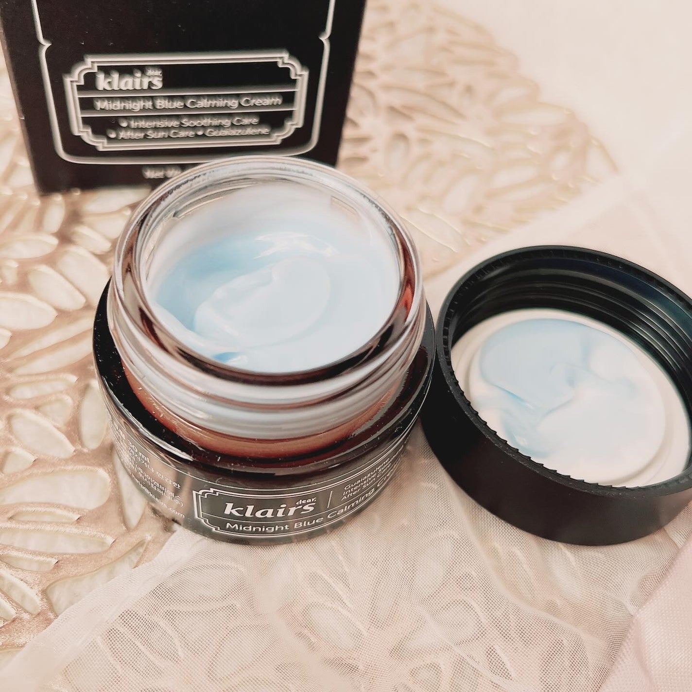 ミッドナイトブルーカーミングクリーム/Klairs/フェイスクリームを使ったクチコミ(2枚目)