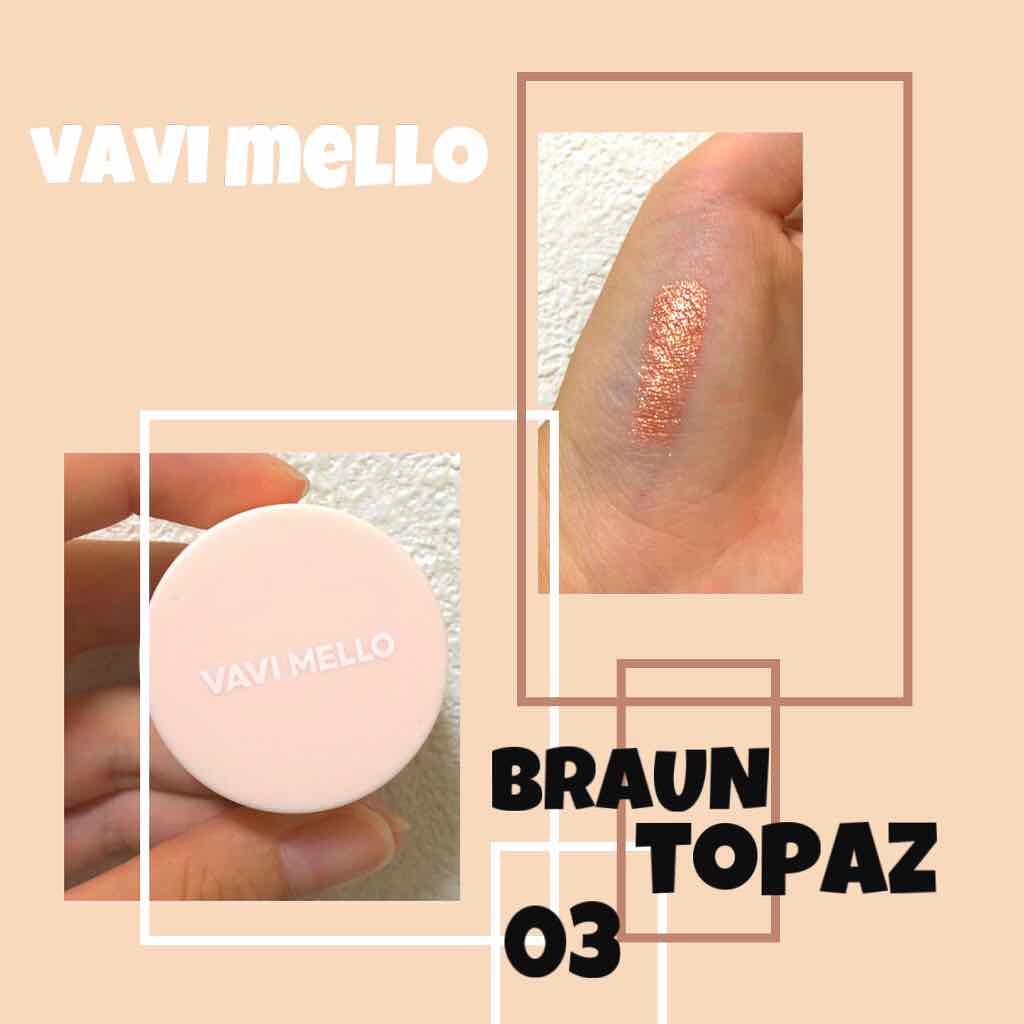 ブリンブリン アイジャム ブラウントパーズ/VAVI MELLO/ジェル・クリームアイシャドウを使ったクチコミ（1枚目）