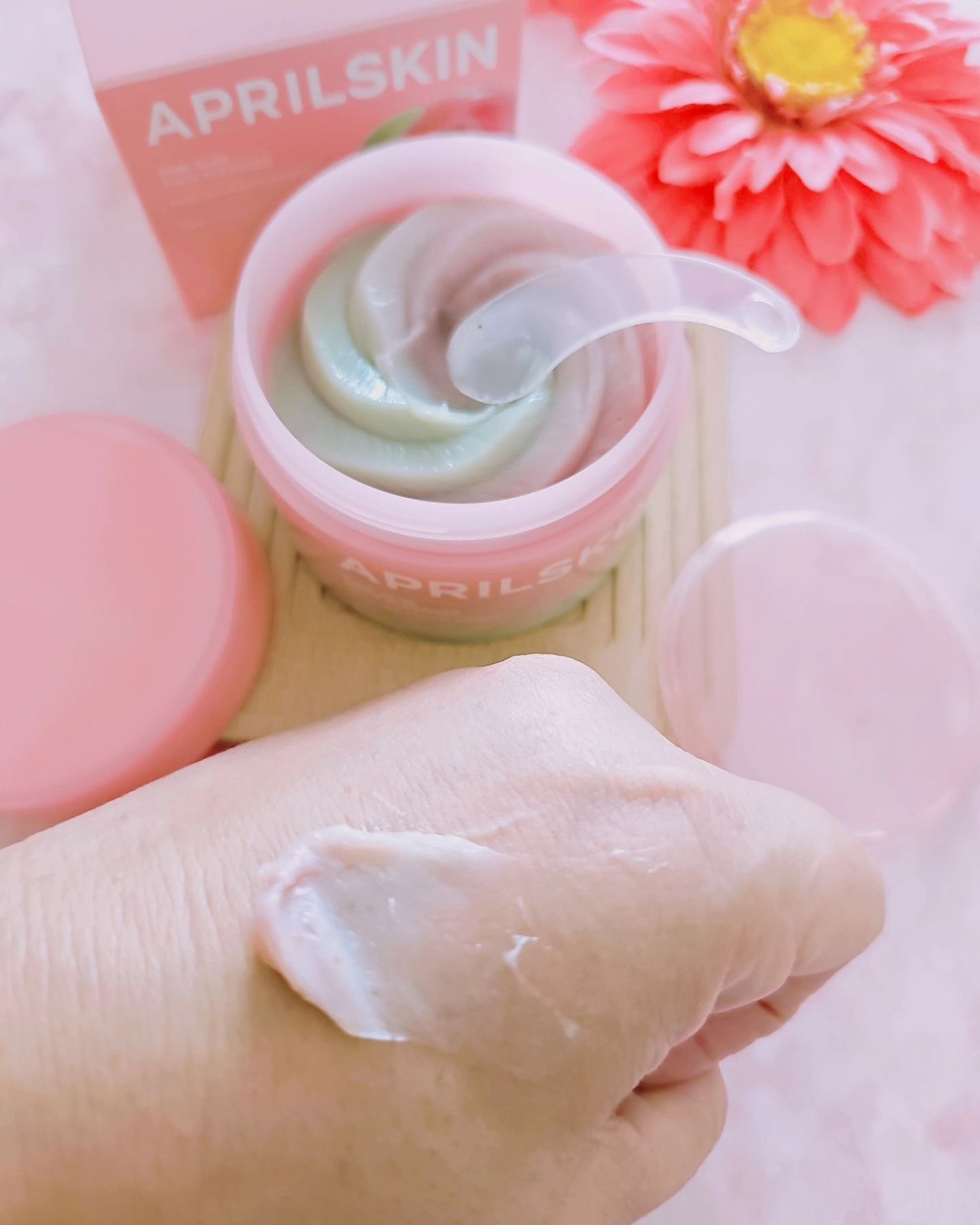 ピンクアロエメレンゲクレンザー/APRILSKIN/その他洗顔料を使ったクチコミ(8枚目)