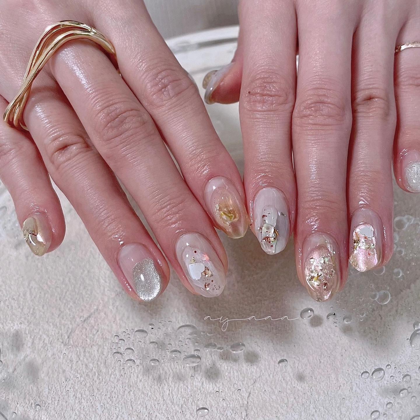 #うるうるネイル,#ぷっくりネイル,#ぷくぷくネイルのネイルデザイン