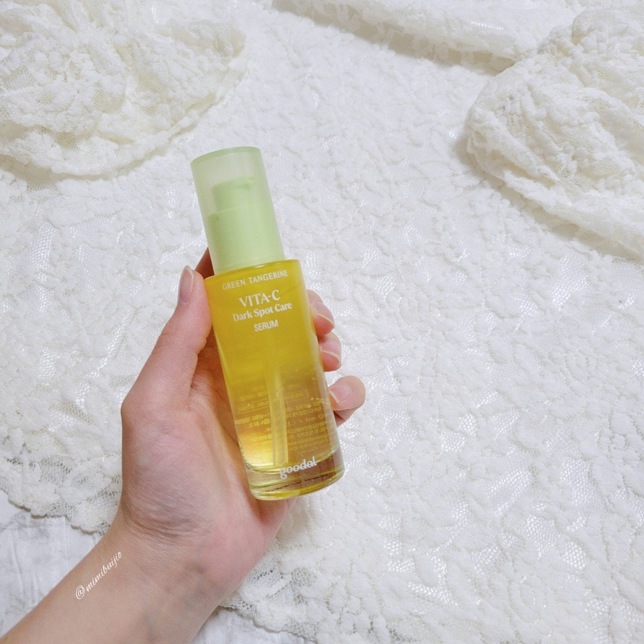 グリーンタンジェリン ビタC ダークスポットケアセラム/goodal/美容液を使ったクチコミ(4枚目)