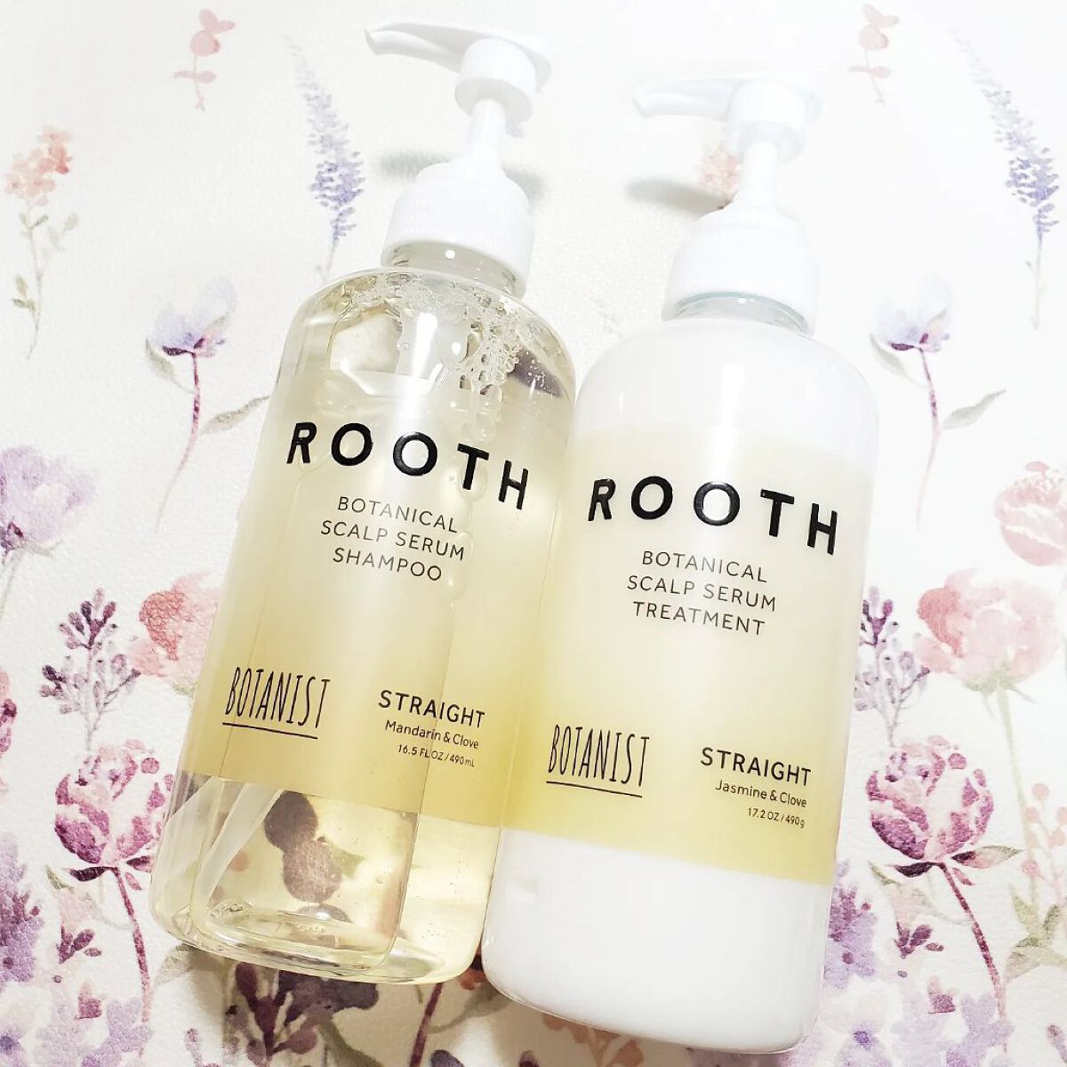 ルース ボタニカルスカルプセラム シャンプー・トリートメント（ストレート）/BOTANIST/市販シャンプーを使ったクチコミ（1枚目）