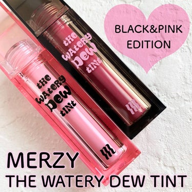 新色出た！韓国ティントリップ🇰🇷♡

#merzy
#ザウォータリーデューティント
BLACK&PINK EDDITION
各1,320円(税込)

WD17:PINK AMBITION(パール入りベリ