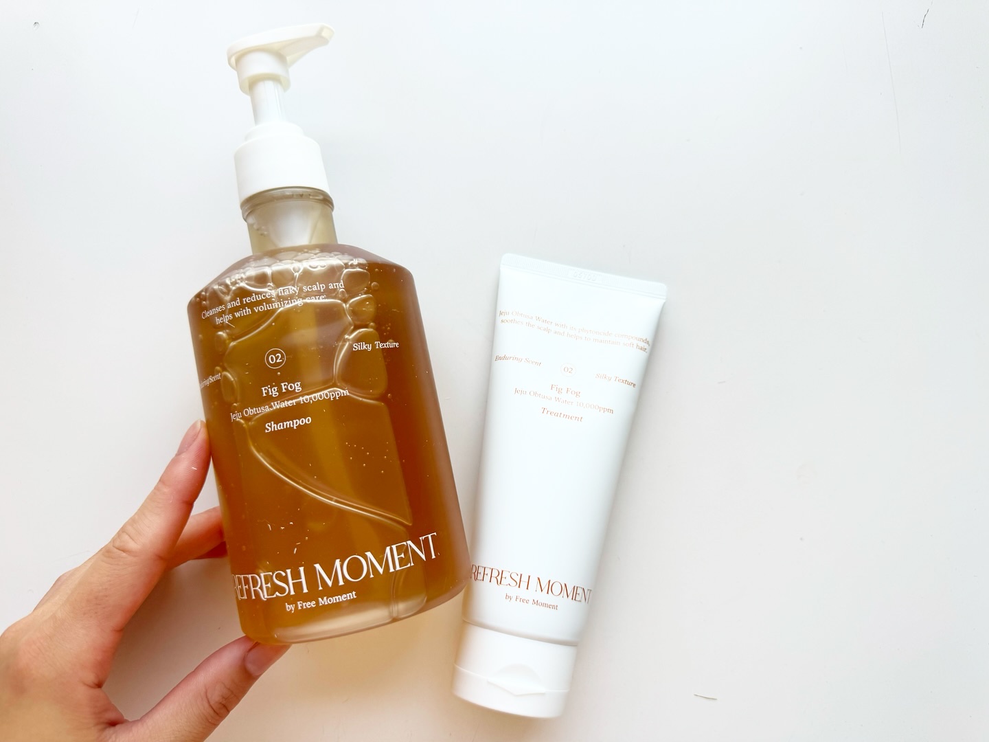 リフレッシュモーメントパフュームシャンプー/トリートメント Fig Fog/Free Moment /市販シャンプーを使ったクチコミ（1枚目）