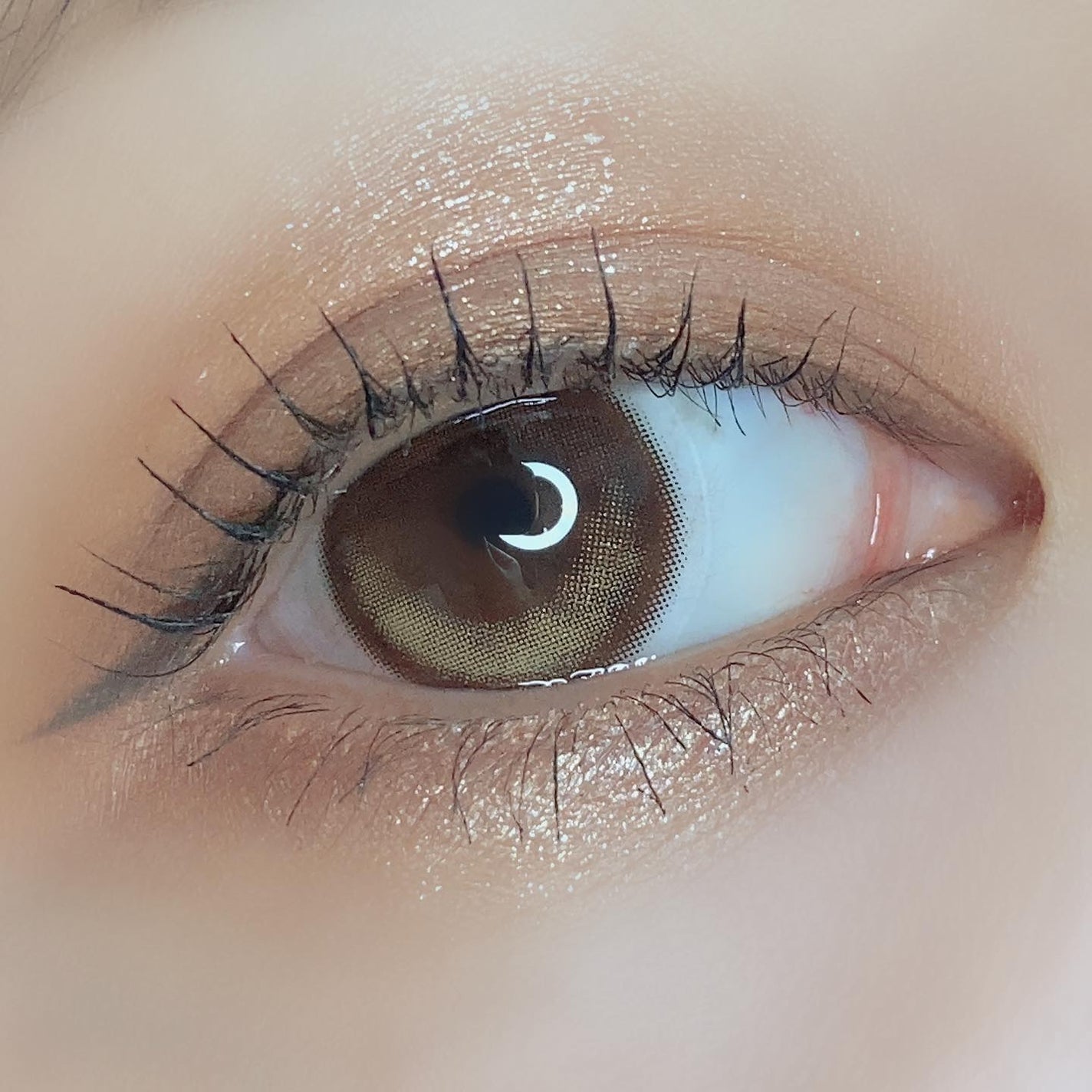 クローリングブラウン/LENSME/カラーコンタクトレンズを使ったクチコミ(4枚目)