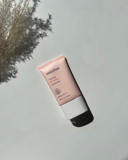 トーンアップ ノーセバム サンスクリーン SPF50+ PA++++/innisfree/日焼け止めクリームを使ったクチコミ(5枚目)