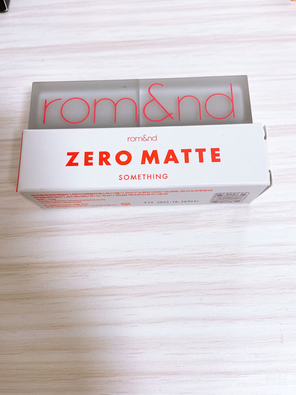 ゼログラムマットリップスティック/rom&nd/口紅を使ったクチコミ（1枚目）