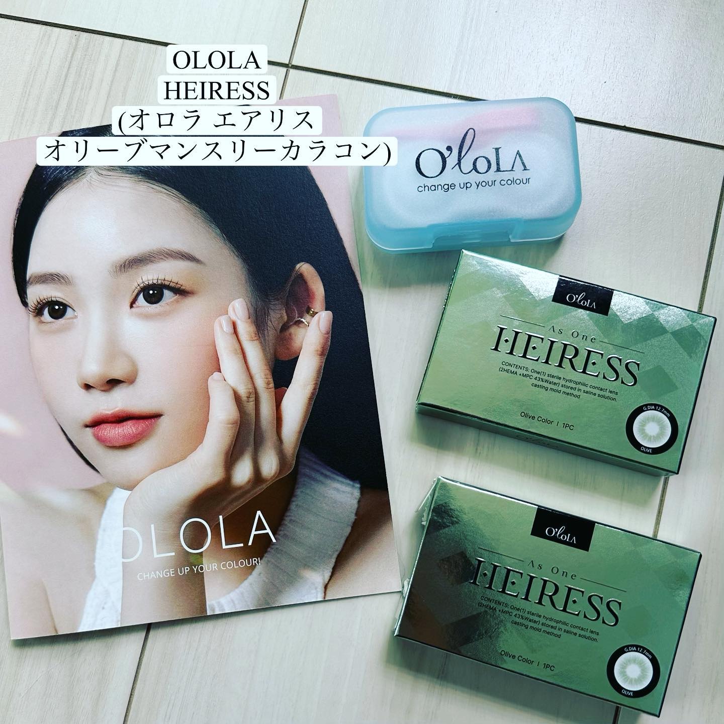 エアリス(Heiress)/OLOLA/カラーコンタクトレンズを使ったクチコミ（2枚目）