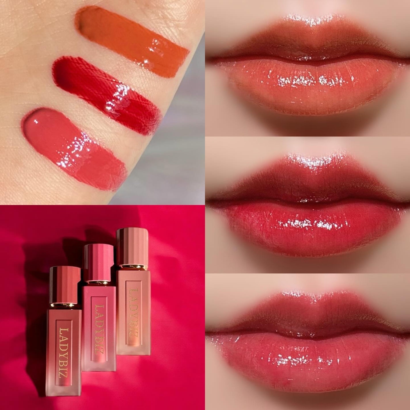 シティガールムードグロッシーティント/LADYBIZ/リップティントを使ったクチコミ(1枚目)