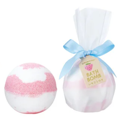 グローバル プロダクト プランニング フルーツの森 いちご マーブルバスボム いちごミルク