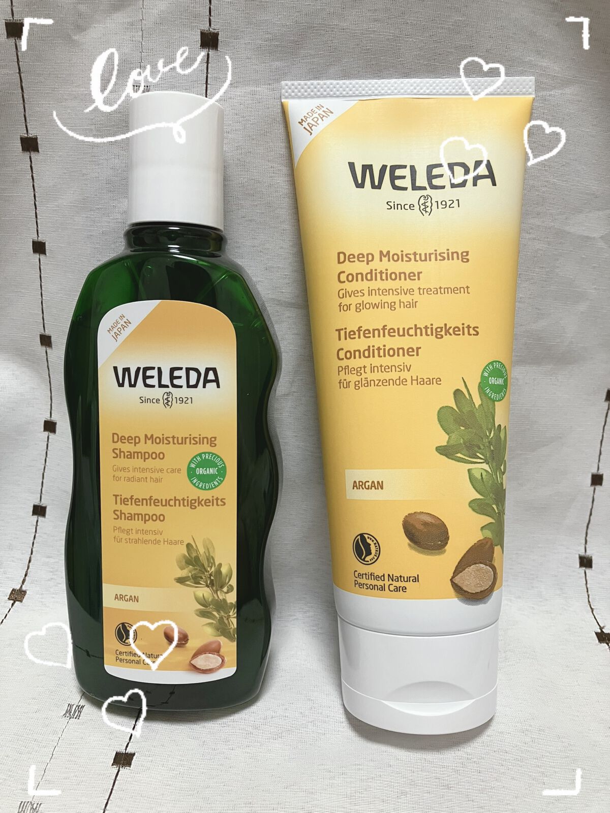 アルガン ヘアシャンプー／ヘアコンディショナー/WELEDA/市販シャンプーを使ったクチコミ（1枚目）