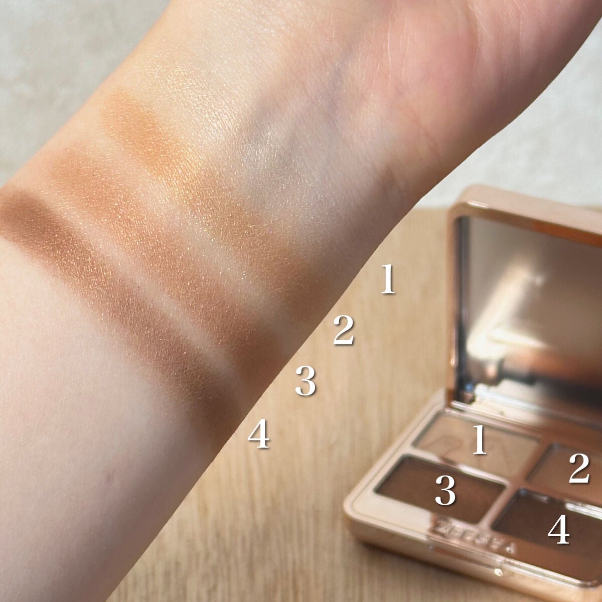 アニマルアイシャドウ(4シェード)/ZEESEA/アイシャドウパレットを使ったクチコミ(4枚目)