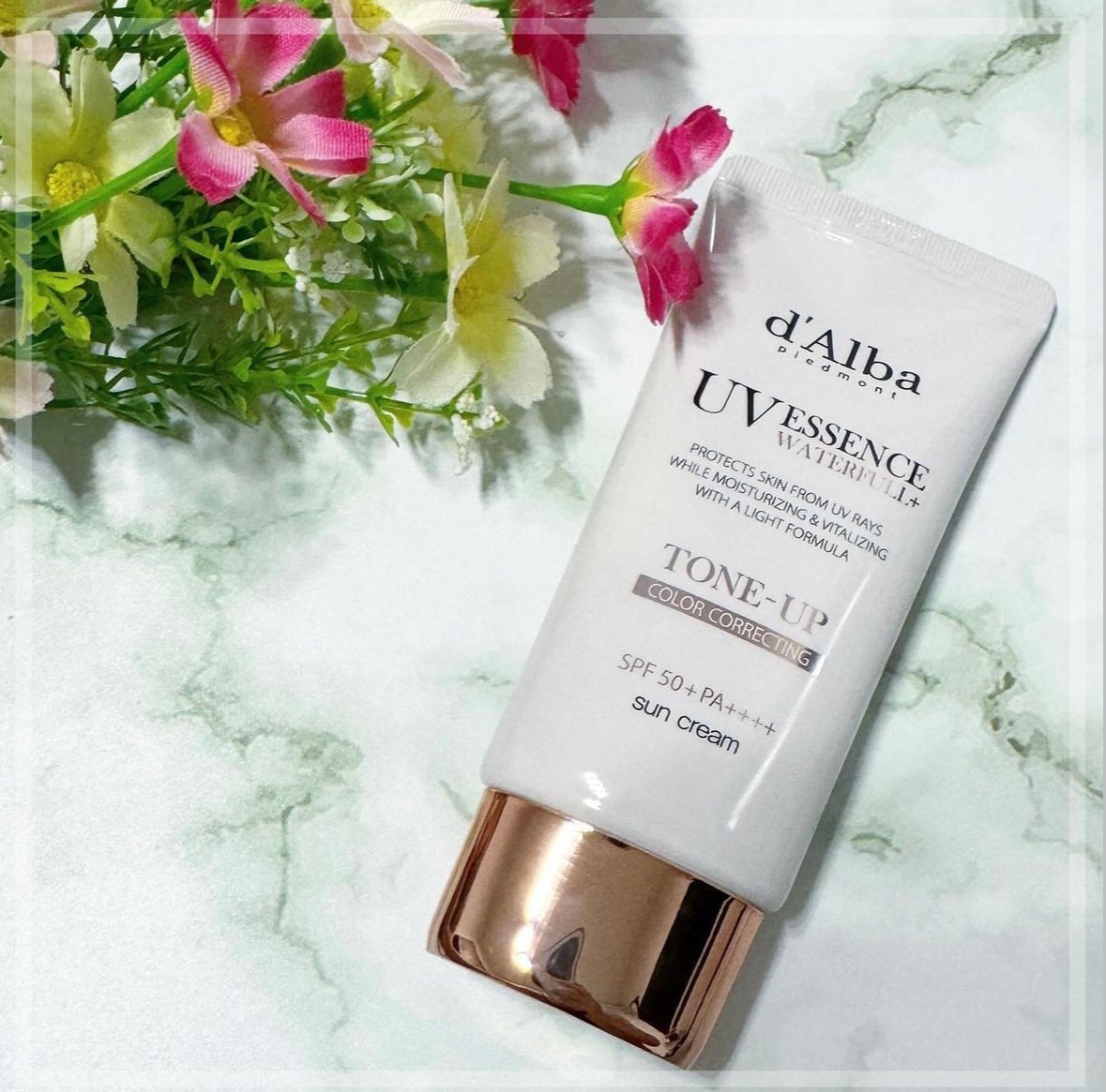 ウォータフルトーンアップサンクリーム/ダルバ/日焼け止めクリームを使ったクチコミ(1枚目)
