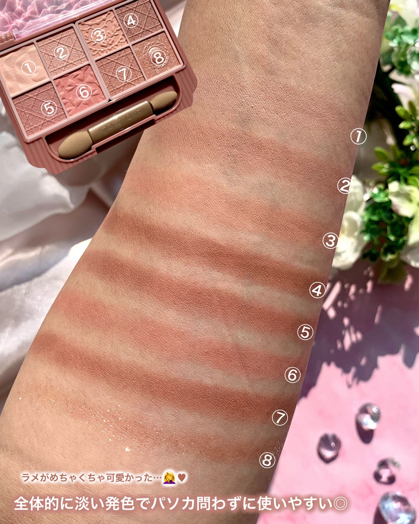 プティパレットアイズ(マットタイプ)/キャンメイク/パウダーアイシャドウを使ったクチコミ(4枚目)